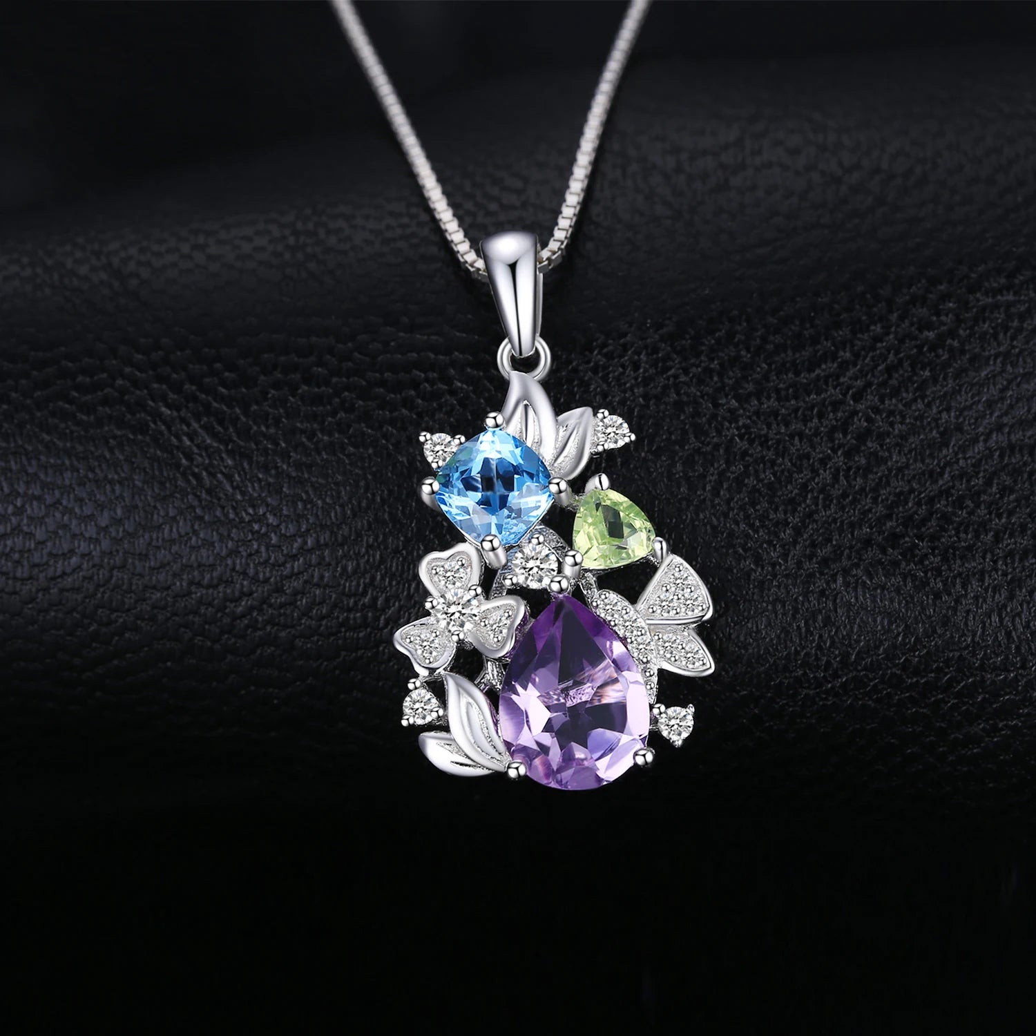 Diopside Flower Pendant