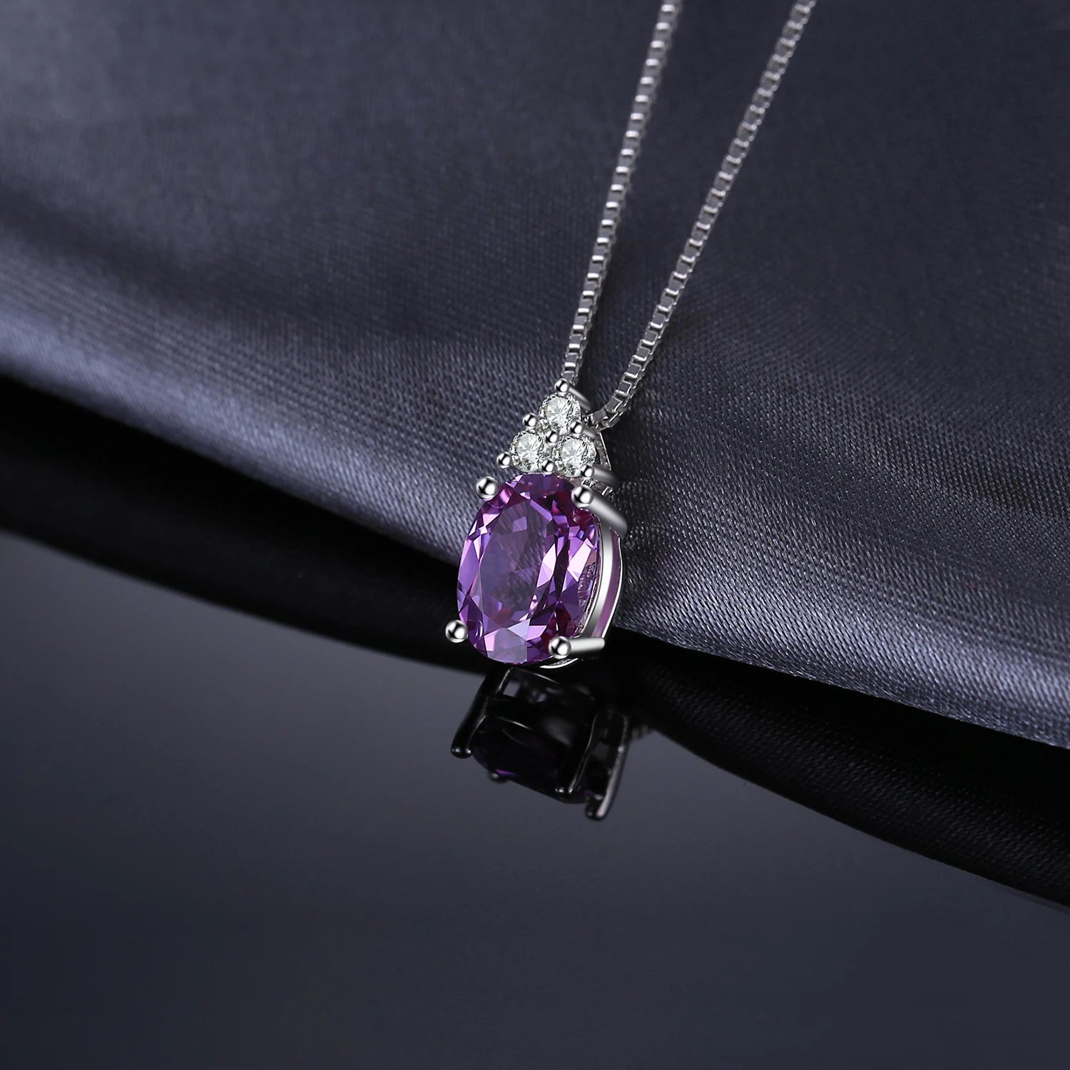 Purple Oval Pendant