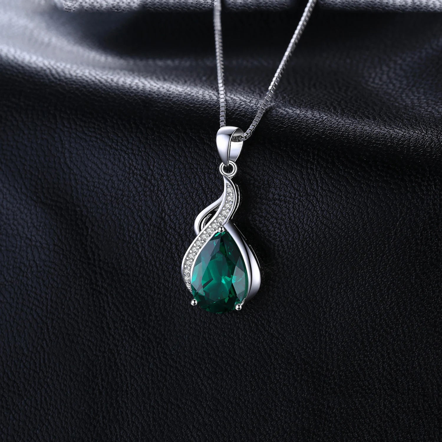 Emerald Water Drop Pendant