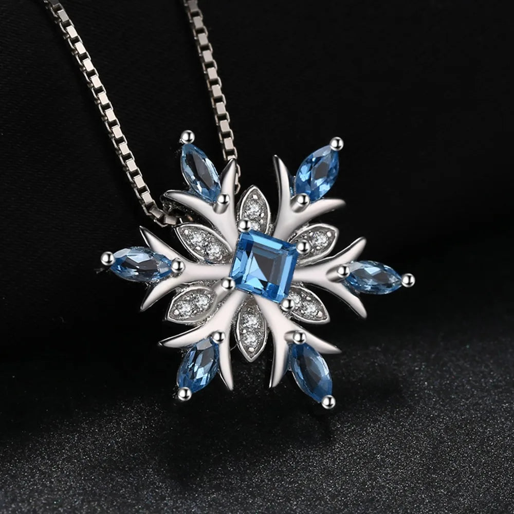 Silver Snowy Pendant