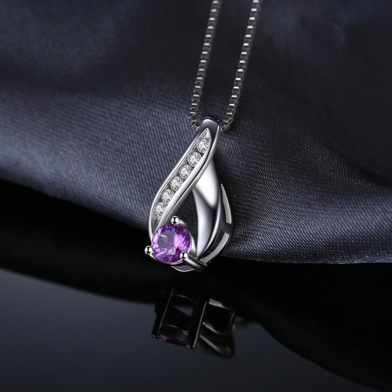 Purple Amethyst Infinity Pendant