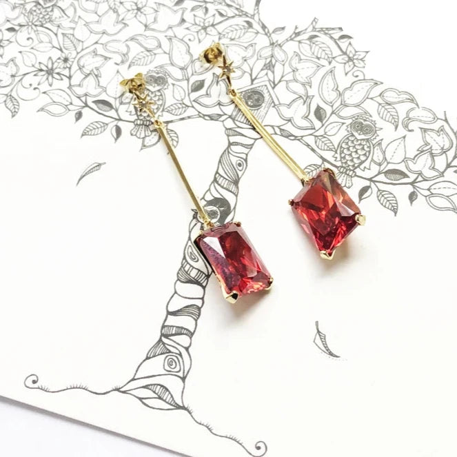 Large Elegant Drop Earrings