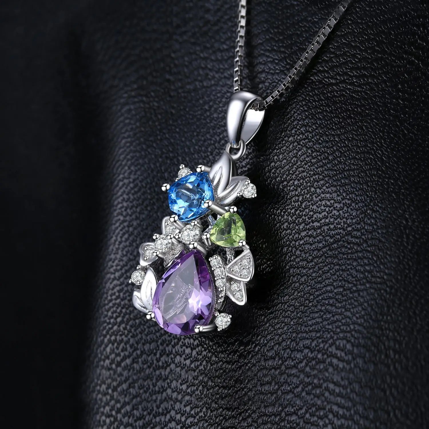 Diopside Flower Pendant