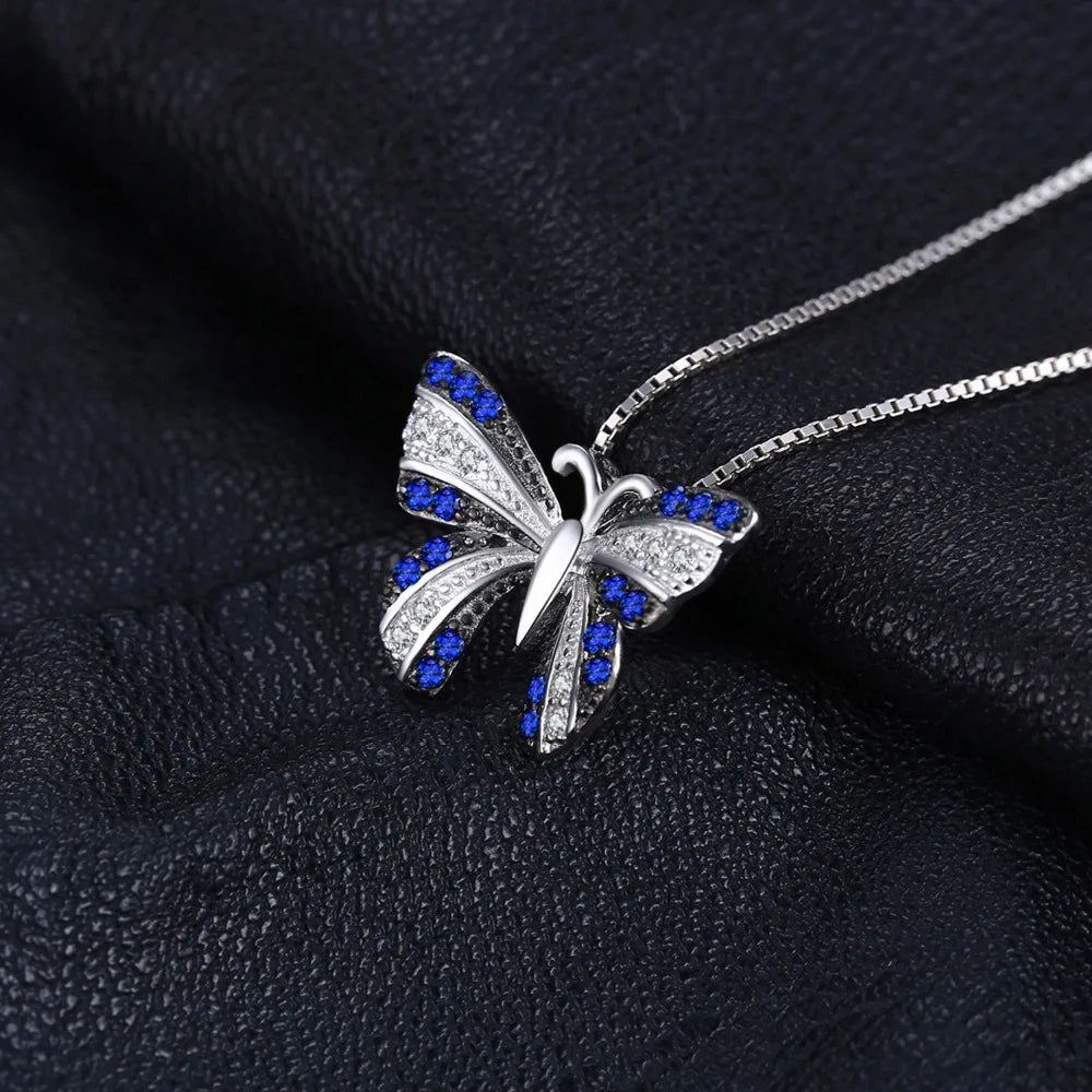 Butterfly Blue Spinel Pendant