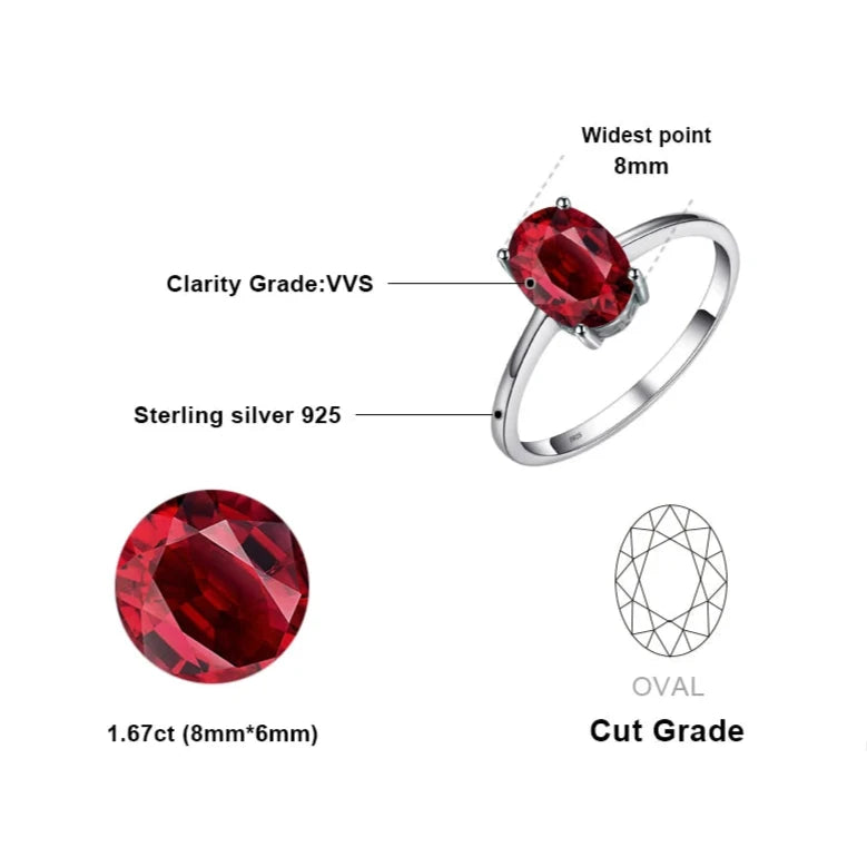 Glamor Royal Garnet Ring