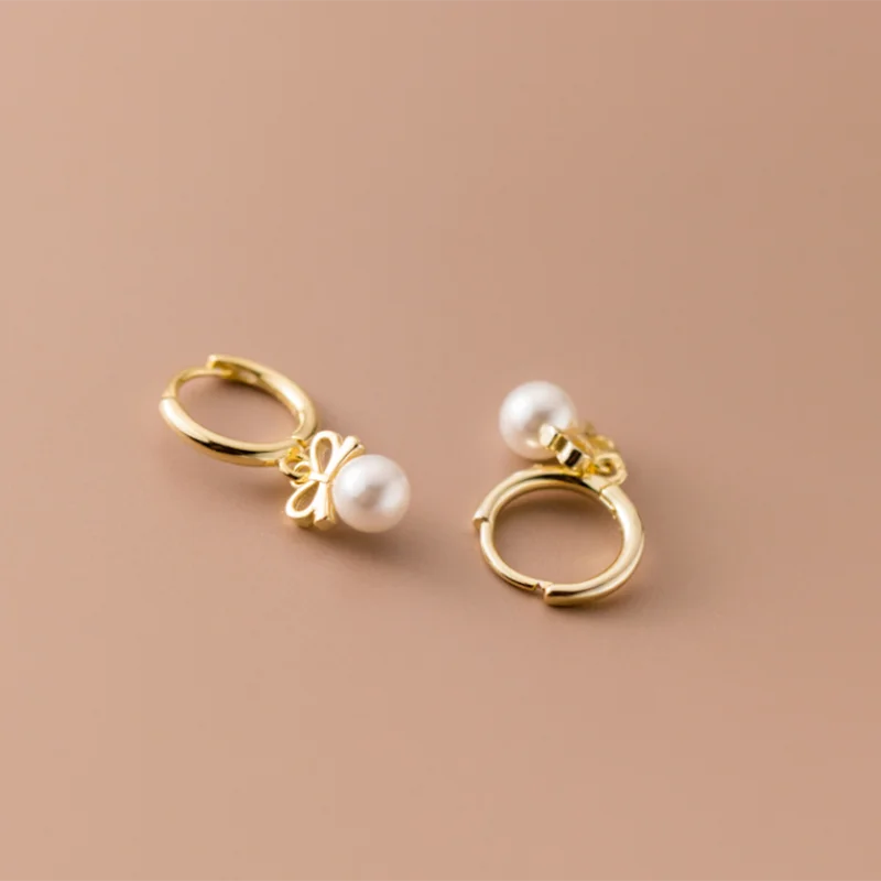 Butterfly Pearl Earrings