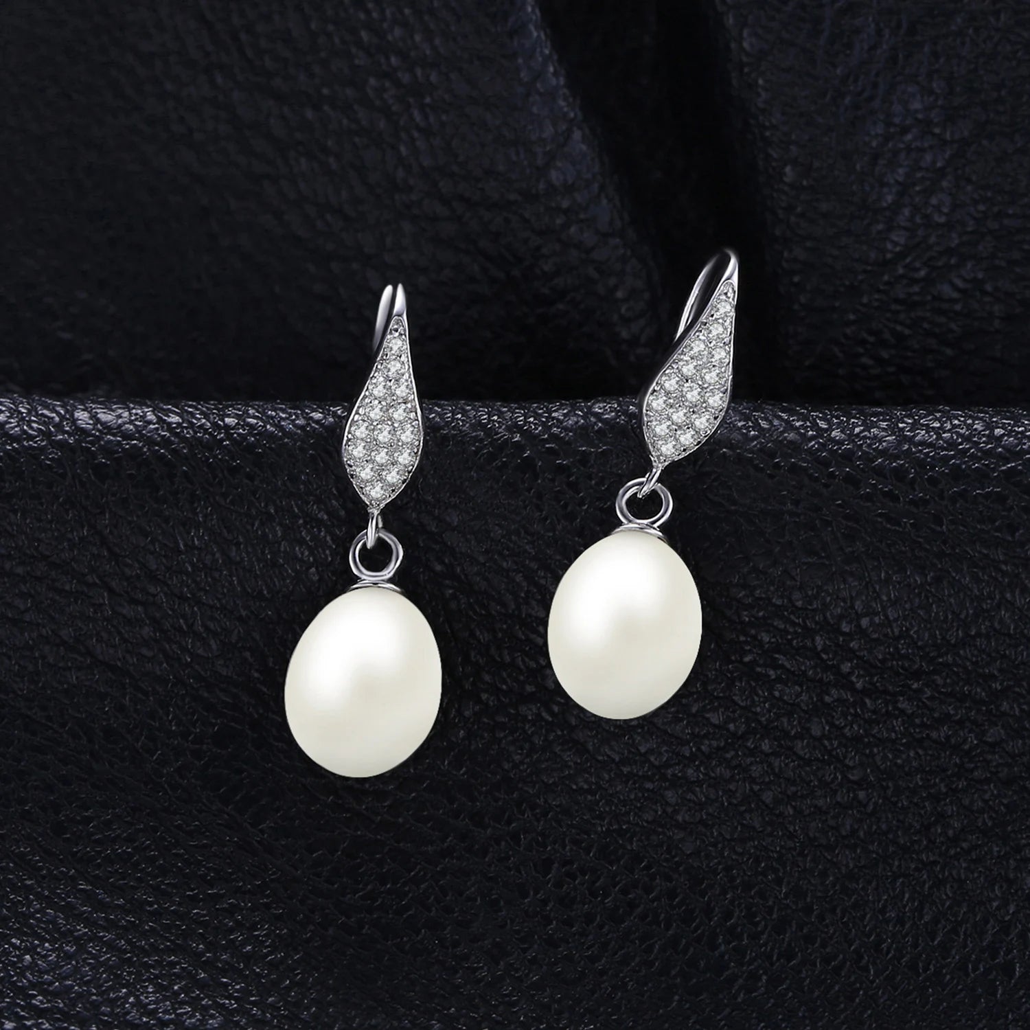 Small Silver Pearl Earrings