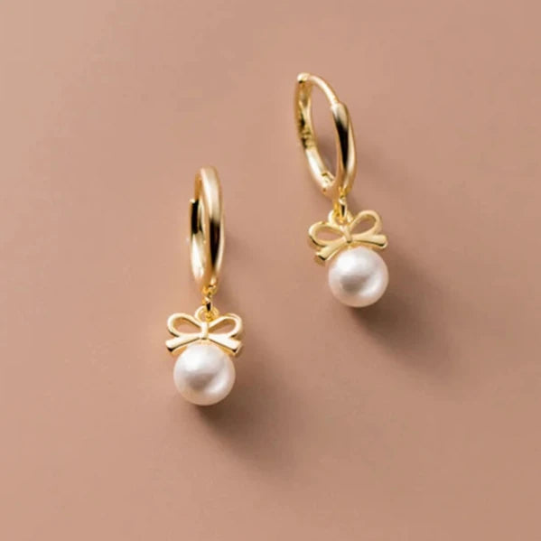 Butterfly Pearl Earrings