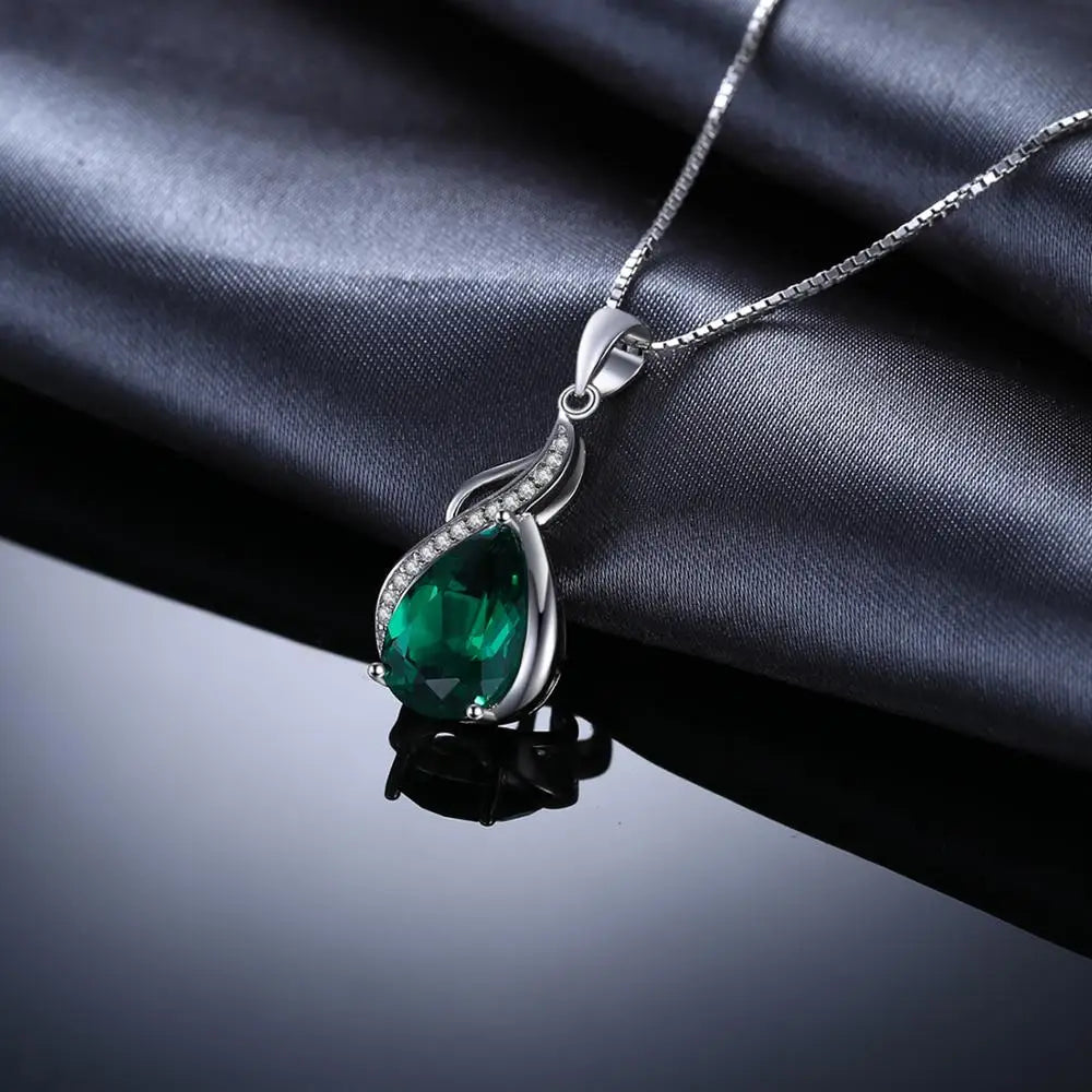 Emerald Water Drop Pendant