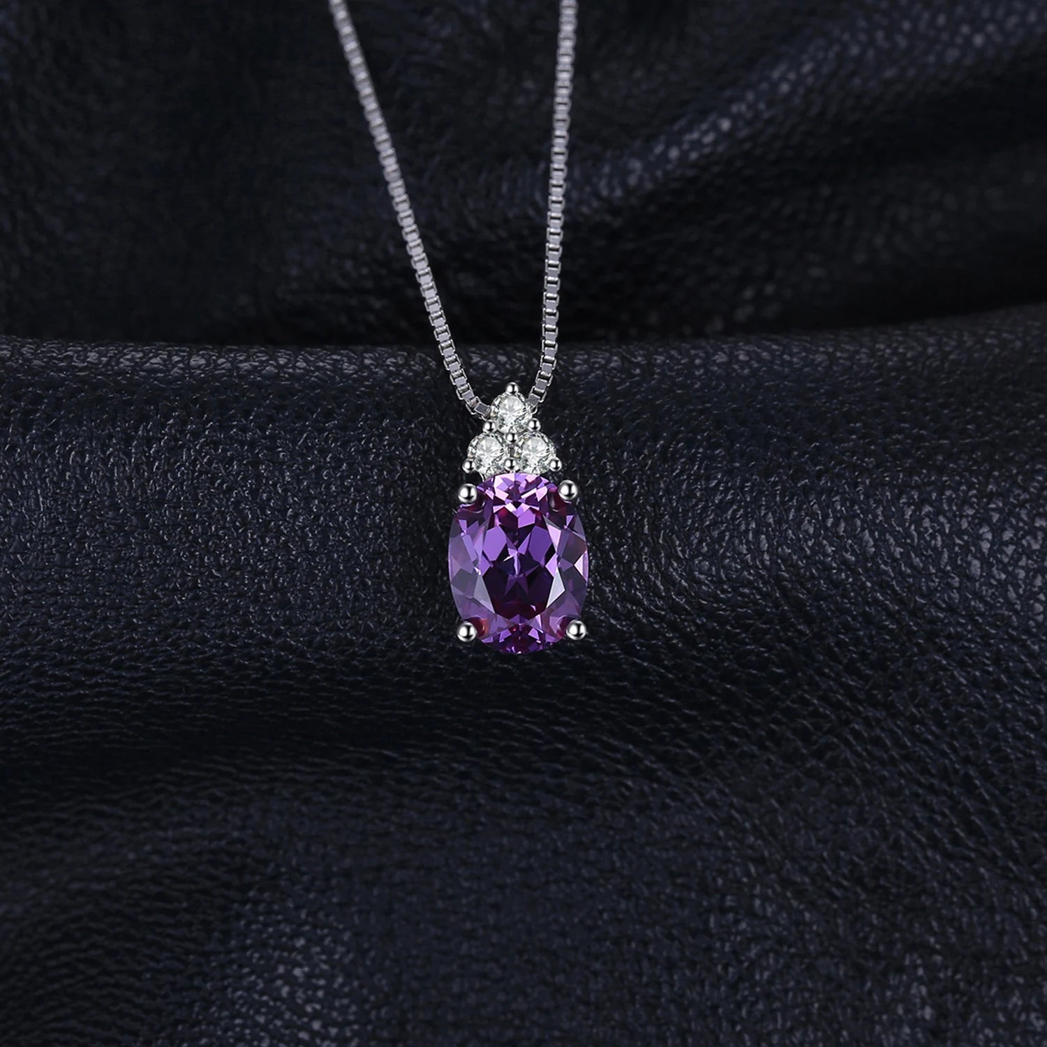 Purple Oval Pendant