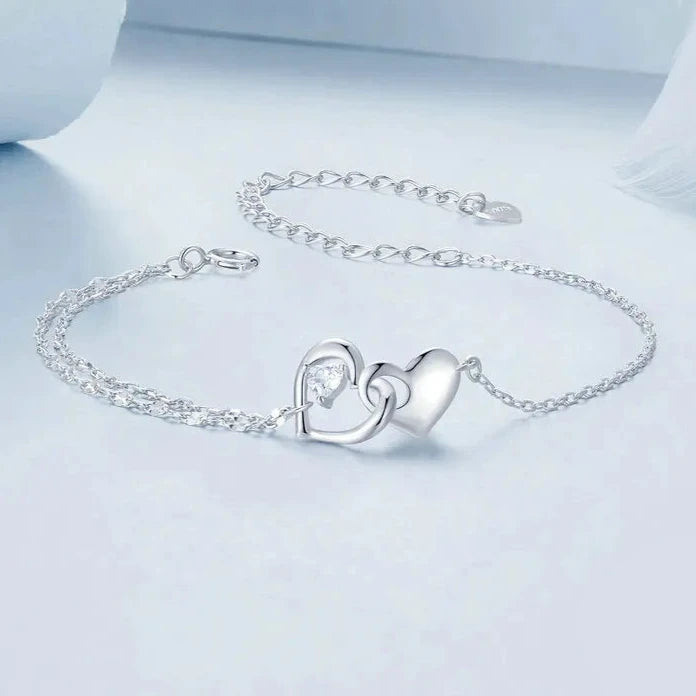 Double Heart Bracelet