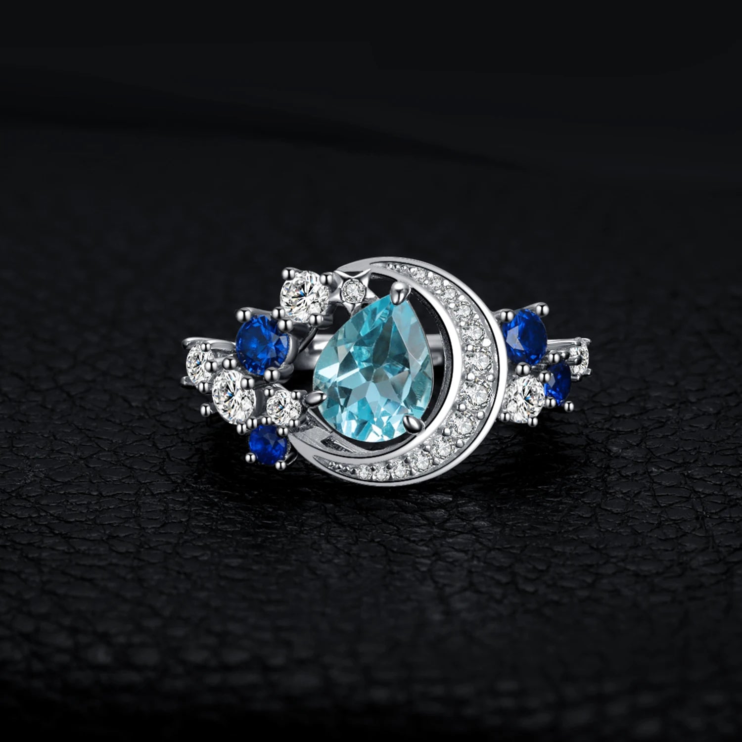 Moon Star Topaz Ring