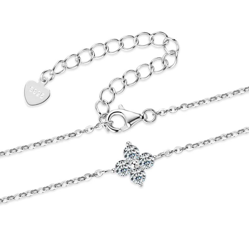 Moissanite Flower Bracelet