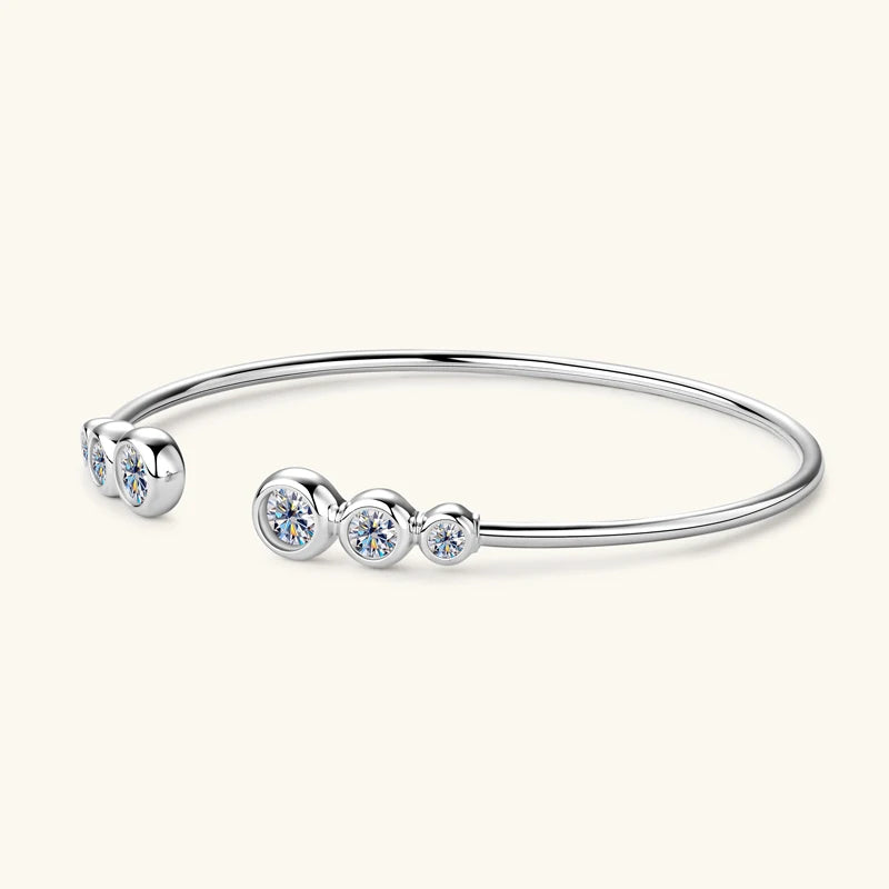 Adjustable Moissanite Bangles