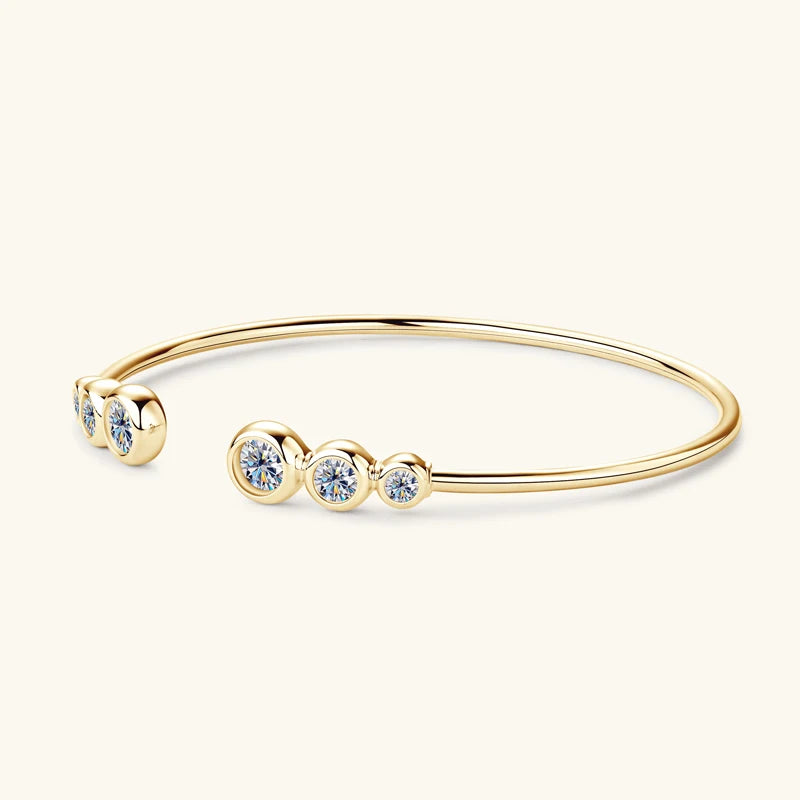 Adjustable Moissanite Bangles