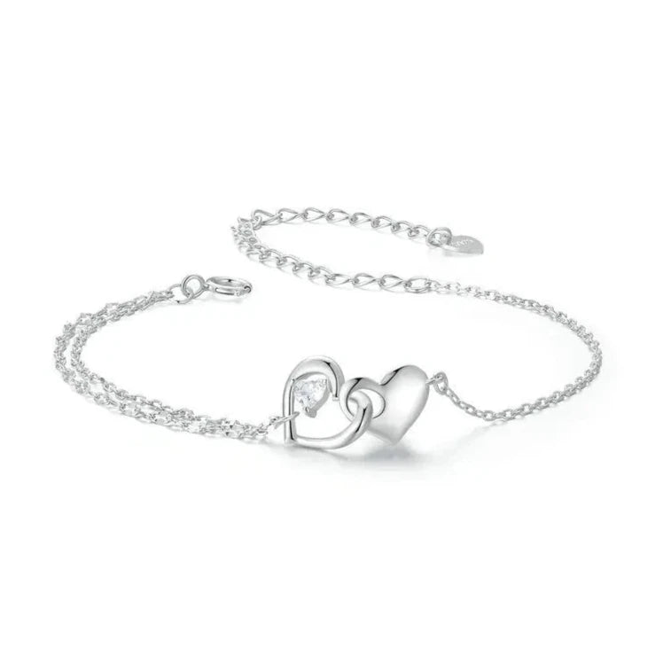 Double Heart Bracelet