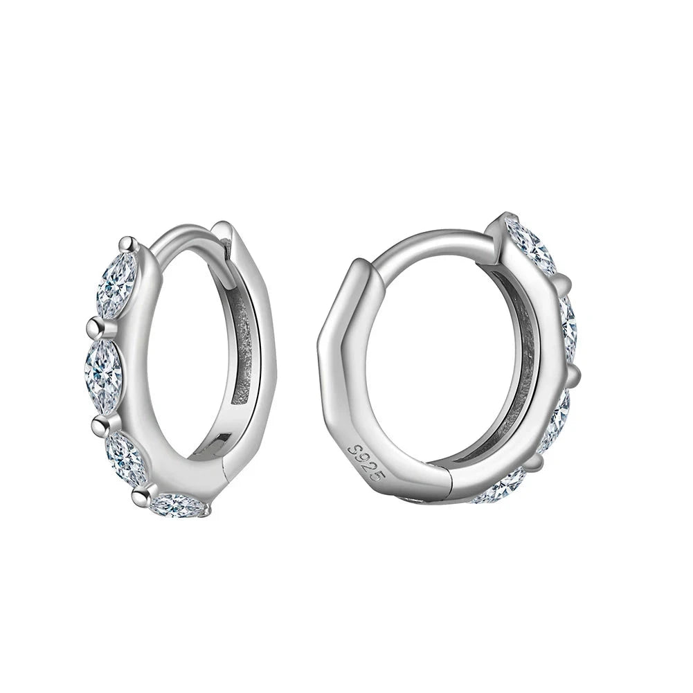 Elegant Silver Hoop Earring