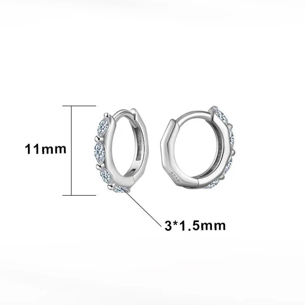 Elegant Silver Hoop Earring