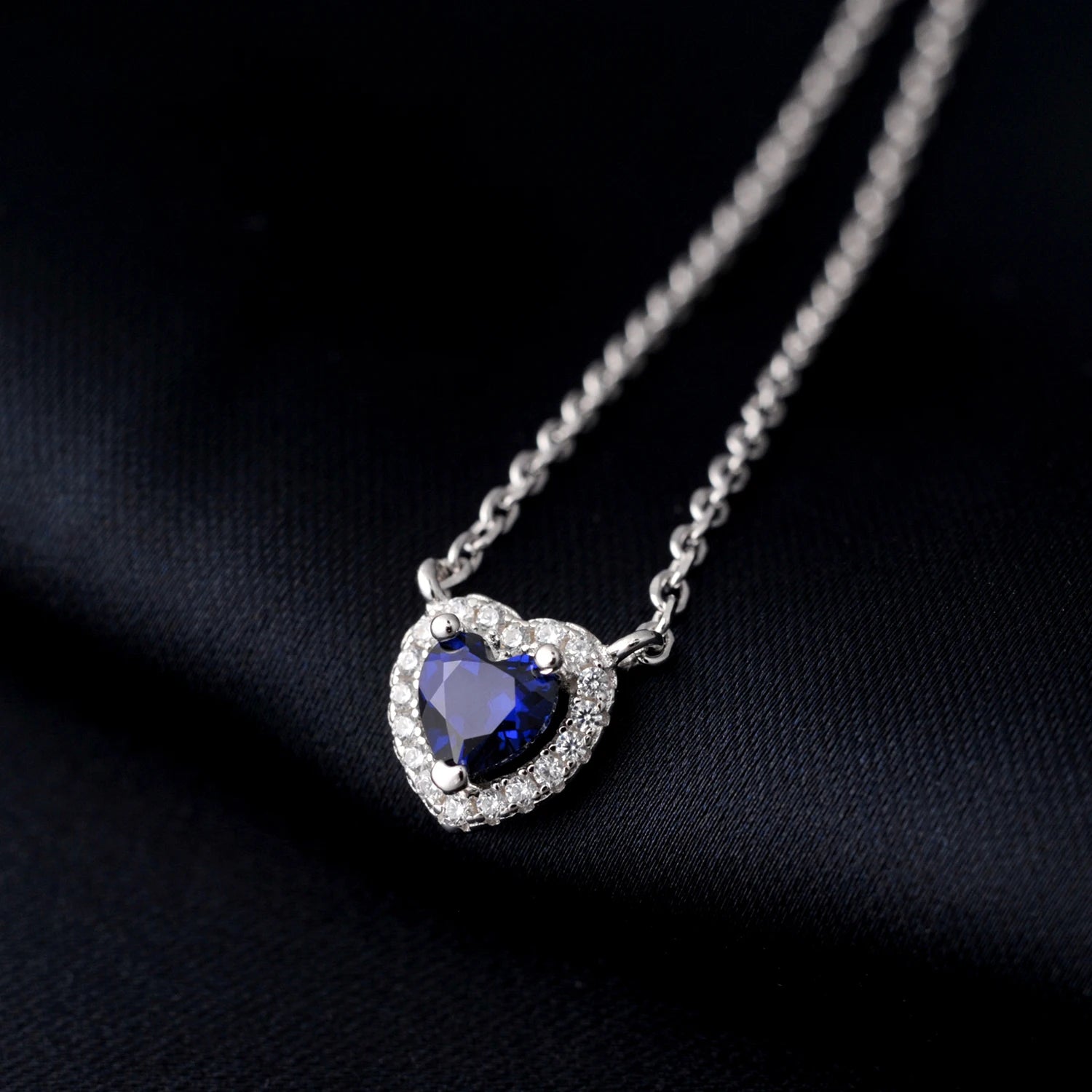 Blue Heart Necklace