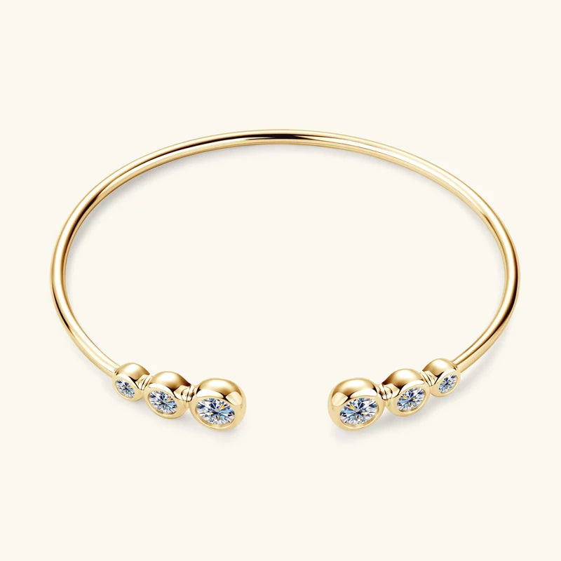 Adjustable Moissanite Bangles