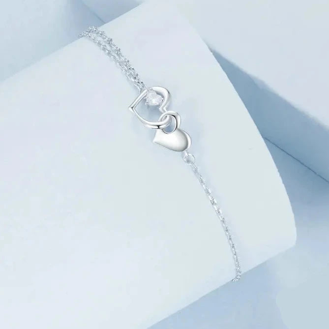 Double Heart Bracelet