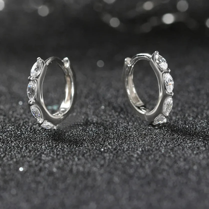 Elegant Silver Hoop Earring