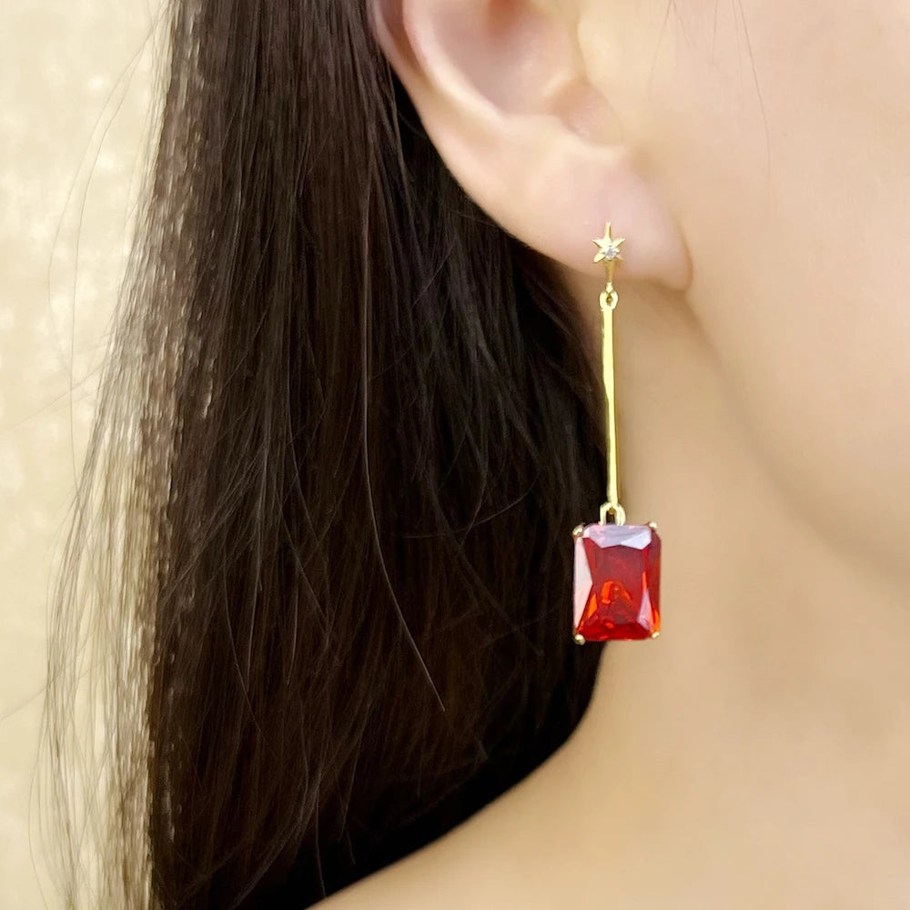 Large Elegant Drop Earrings